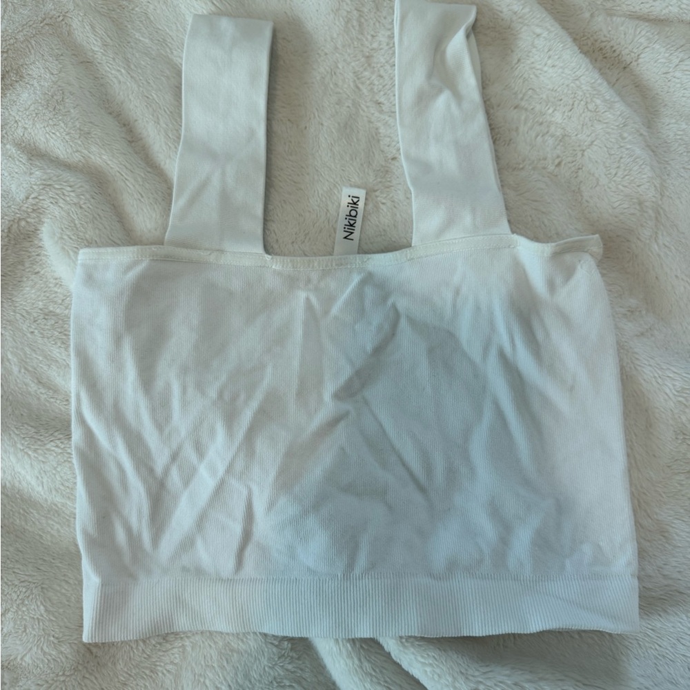 White Bandeau Crop Top